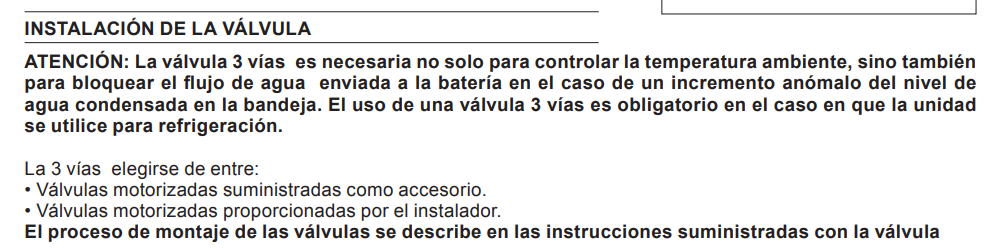 Instalación de la Válvula 3 Vías